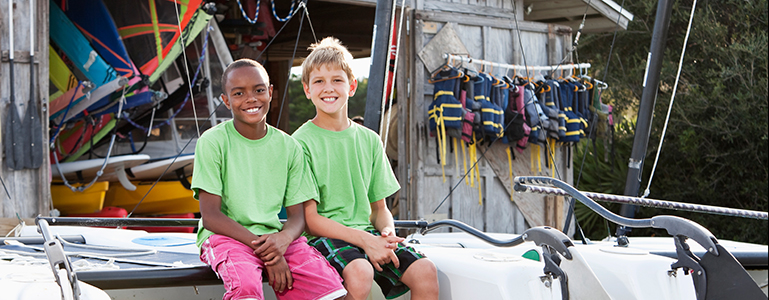 boys at summer camp